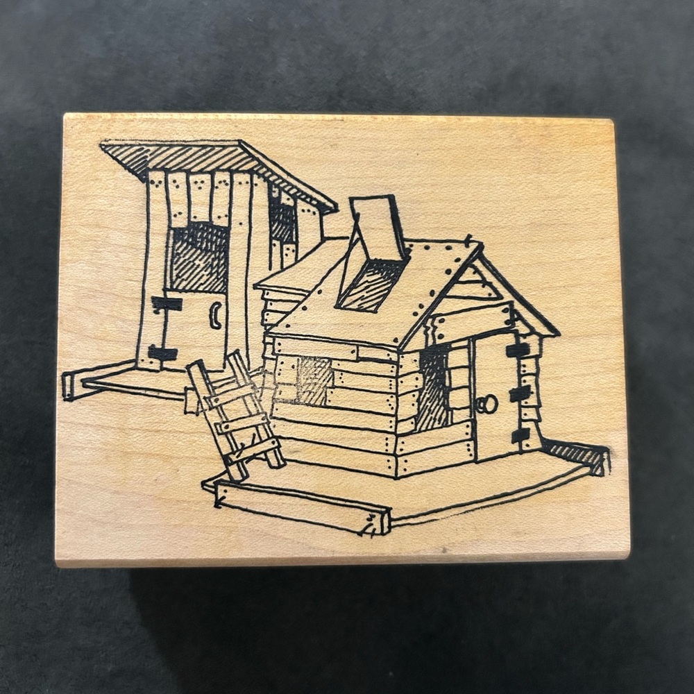 Vintage Stampa Barbara Cabin Stamp